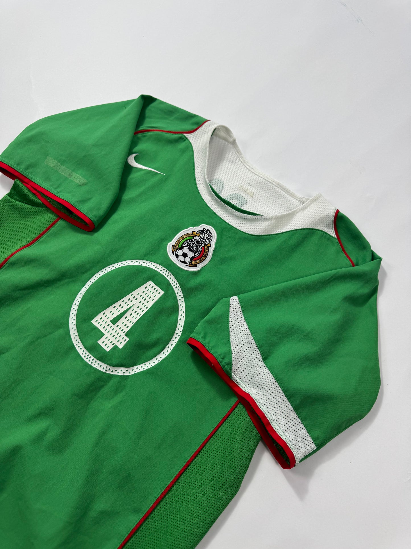 2005 NIKE T90 Mexico Home Jersey-RAFA MARQUEZ 4