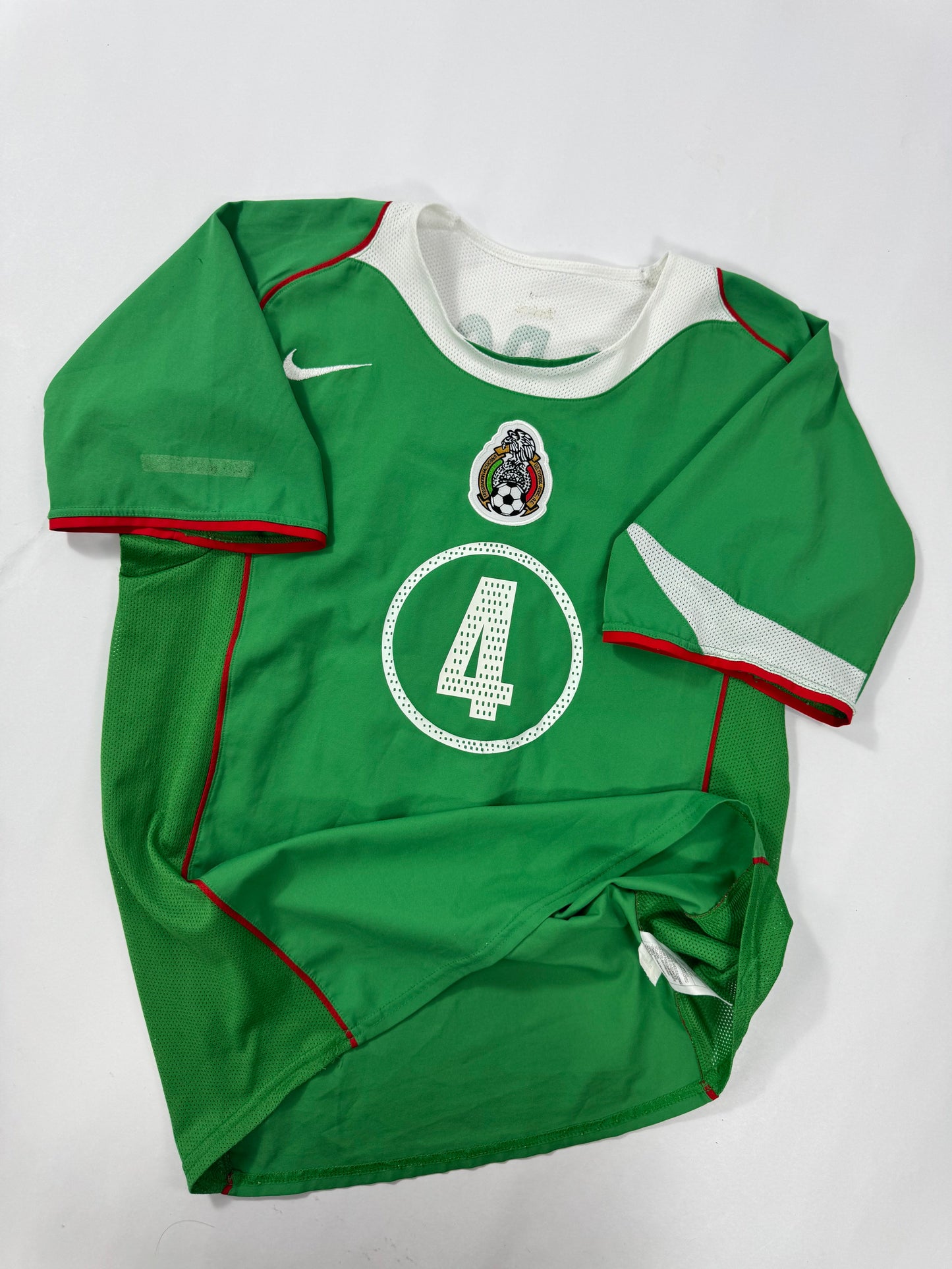 2005 NIKE T90 Mexico Home Jersey-RAFA MARQUEZ 4