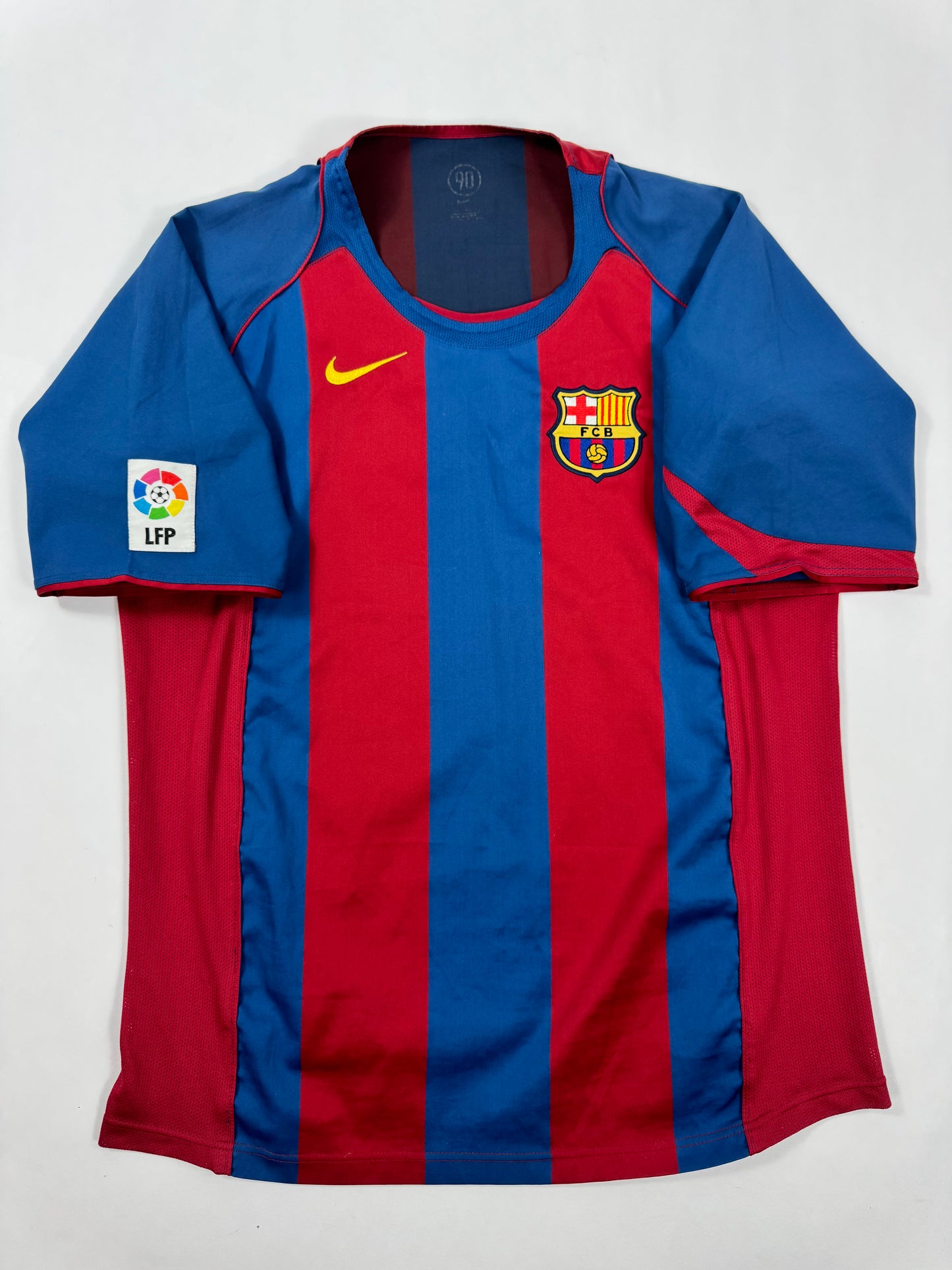2004/05 NIKE T90 FC Barcelona Home Jersey-RONALDINHO 10 (L)