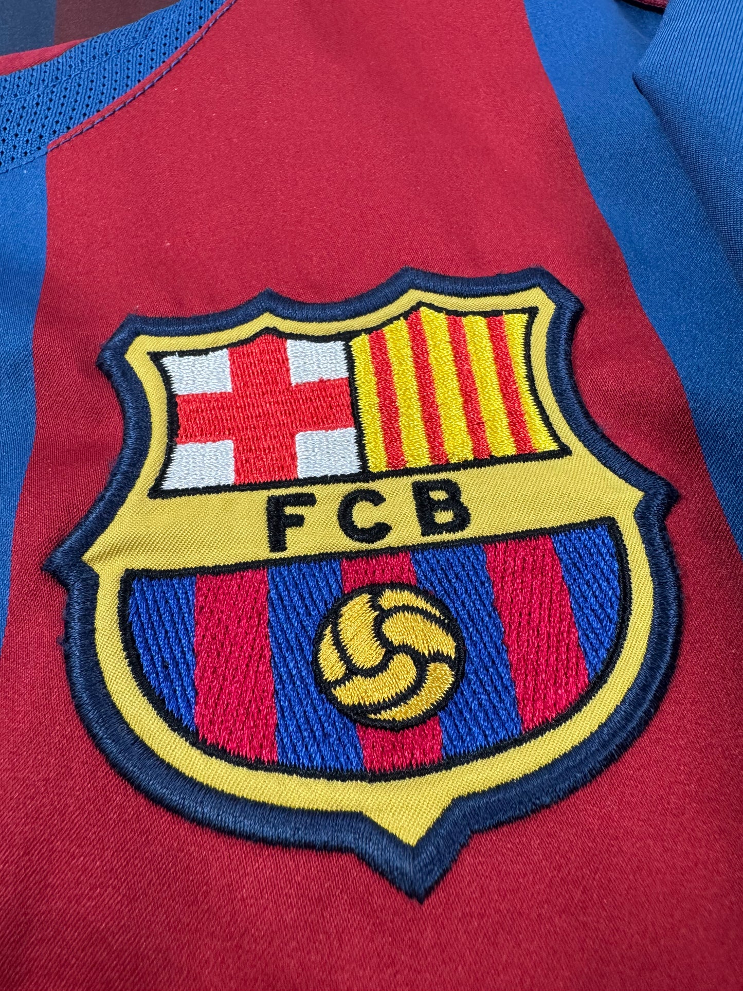 2004/05 NIKE T90 FC Barcelona Home Jersey-RONALDINHO 10 (L)