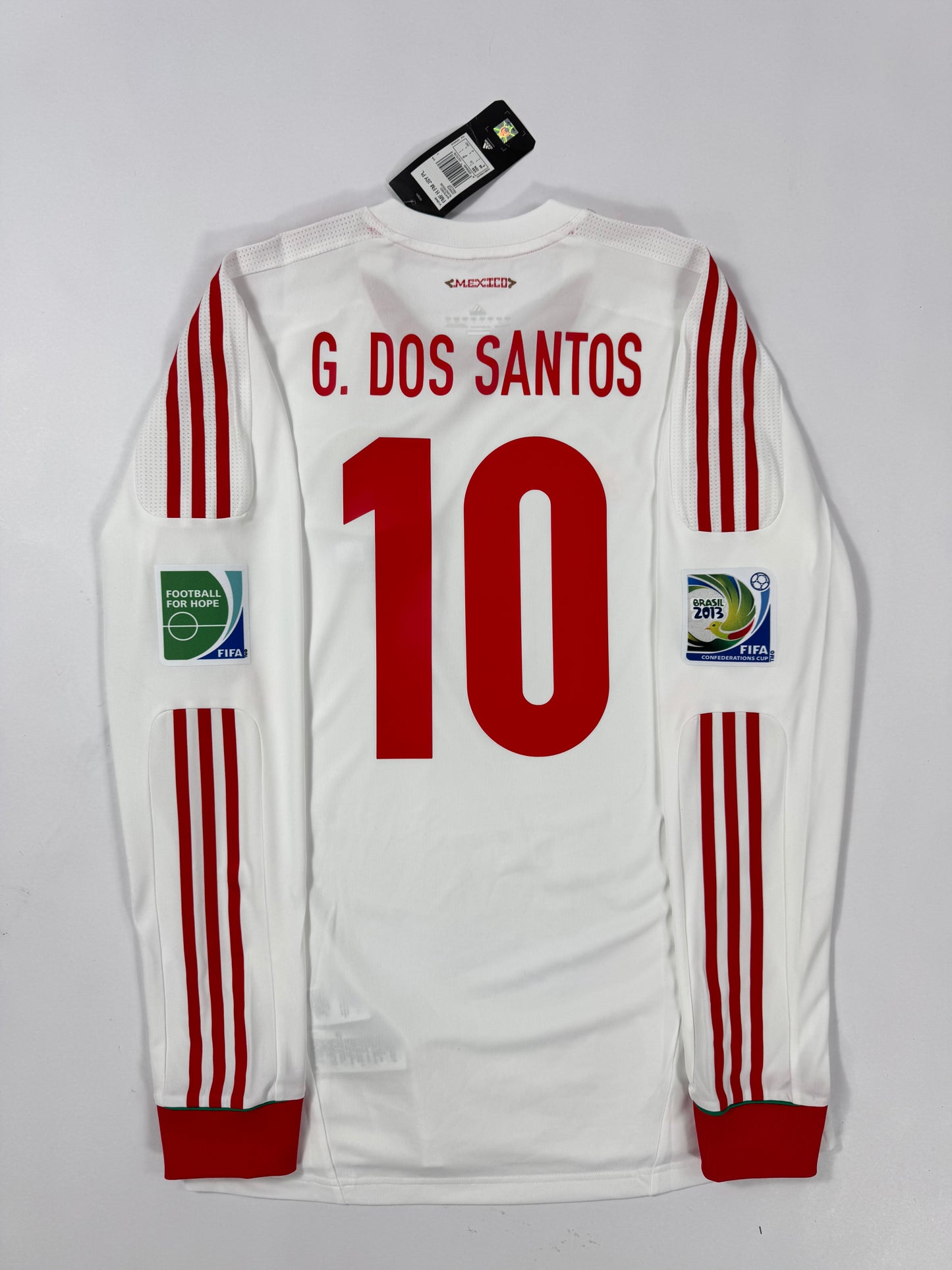 2013 ADIDAS FORMOTION Mexico Away Jersey LONG SLEEVE PLAYER VERSION-GIO DOS SANTOS 10-(M)