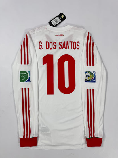 2013 ADIDAS FORMOTION Mexico Away Jersey LONG SLEEVE PLAYER VERSION-GIO DOS SANTOS 10-(M)