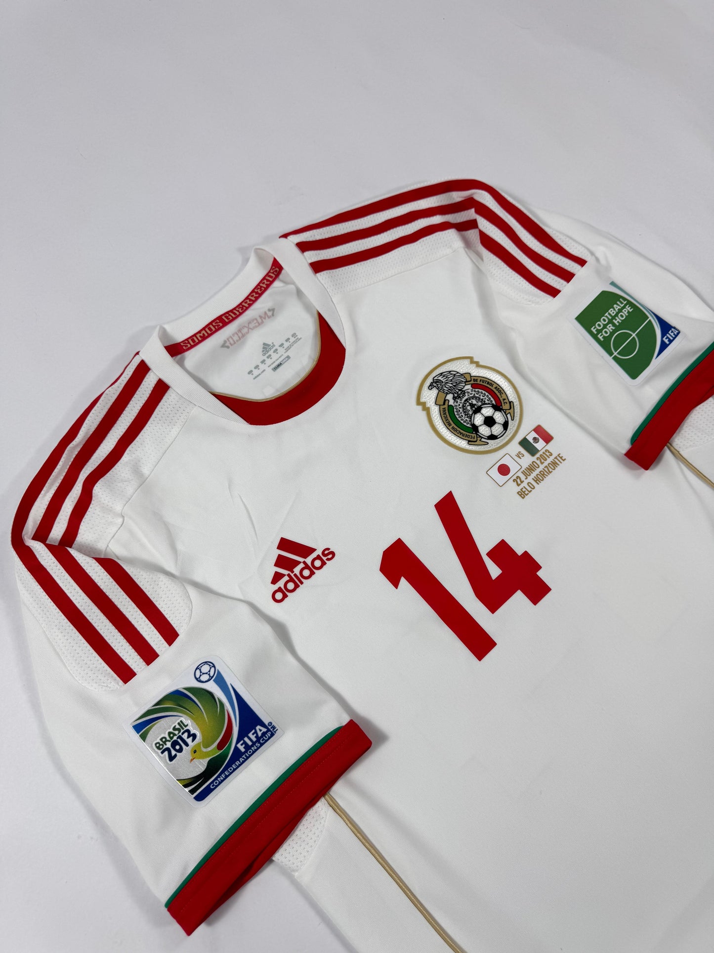 2013 ADIDAS FORMOTION Mexico Away Jersey PLAYER VERSION-JAVIER HERNANDEZ 14-(M)