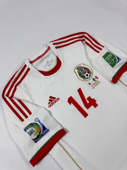 2013 ADIDAS FORMOTION Mexico Away Jersey PLAYER VERSION-JAVIER HERNANDEZ 14-(M)