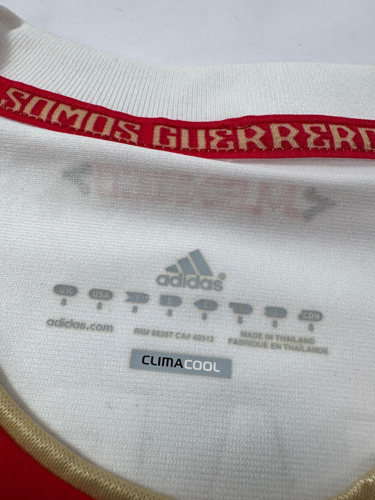 2013 ADIDAS TECHFIT Mexico Away Jersey PLAYER ISSUE GUARDADO 18-SIZE 8(L)