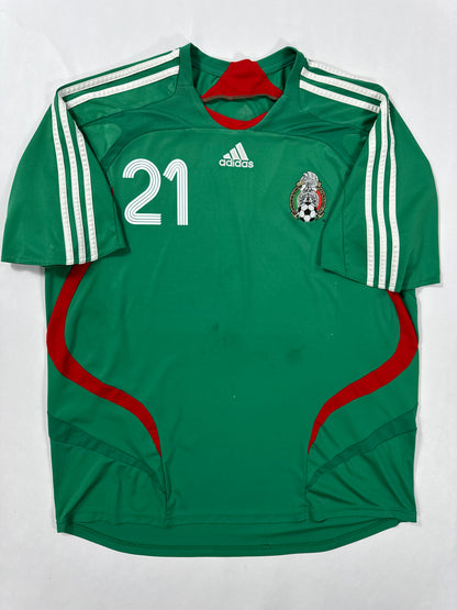 2007 ADIDAS Mexico Home Jersey-NERY CASTILLO 21 (XXL)