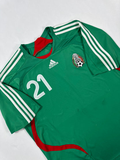 2007 ADIDAS Mexico Home Jersey-NERY CASTILLO 21 (XXL)