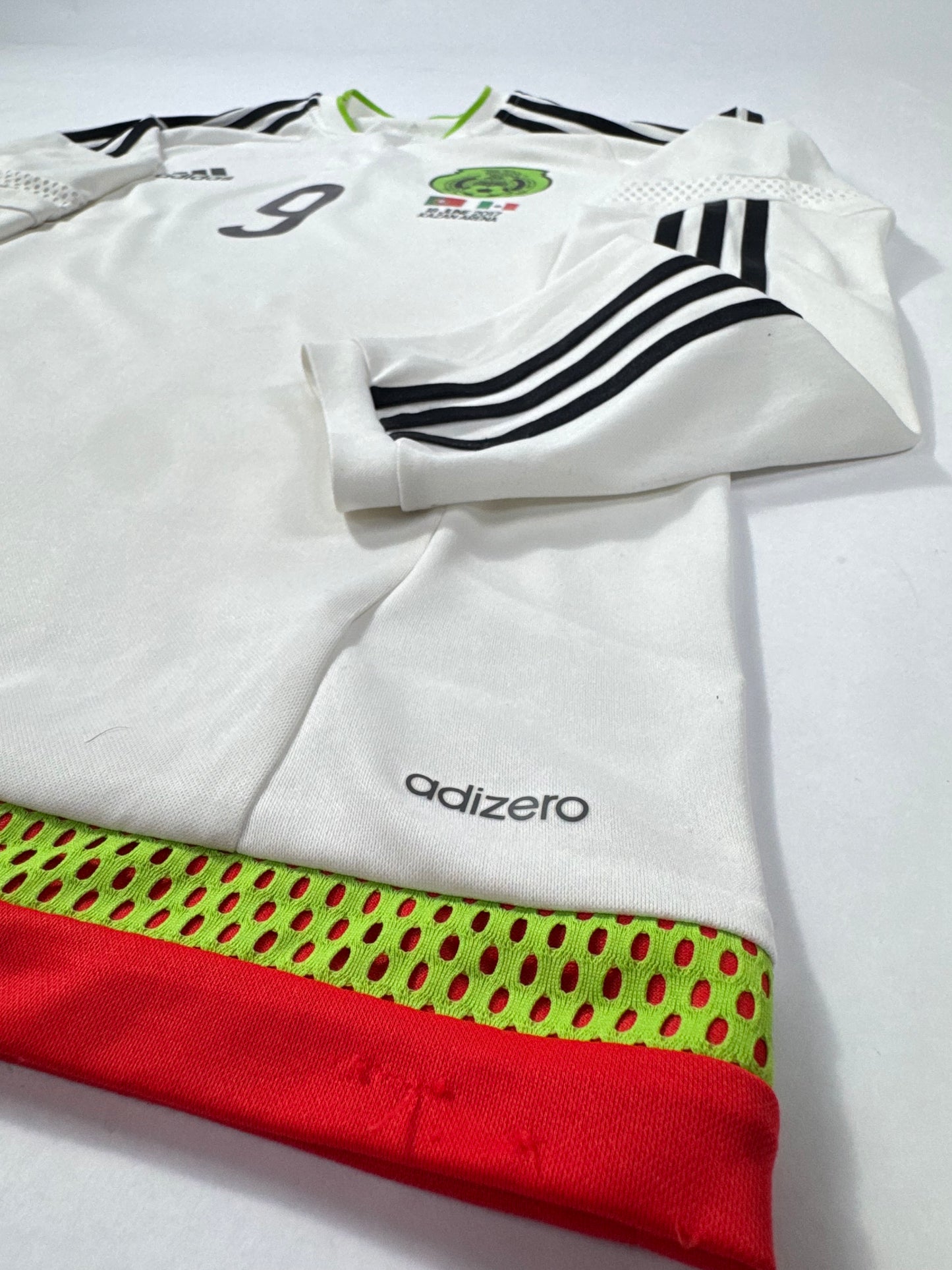 2015-17 ADIDAS ADIZERO Mexico Away Jersey PLAYER ISSUE-RAUL JIMENEZ 9-(M)