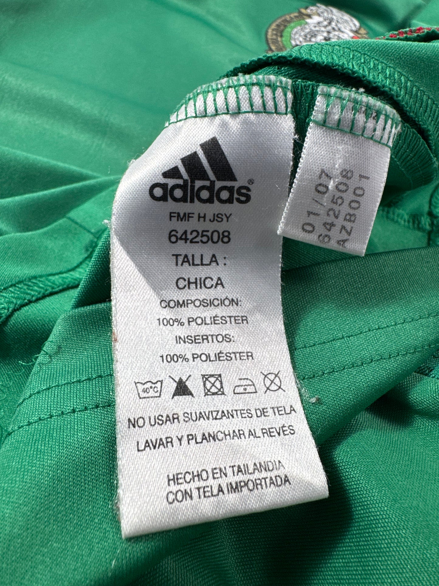 2007 ADIDAS Mexico Home Jersey RAFA MARQUEZ 4-(S)