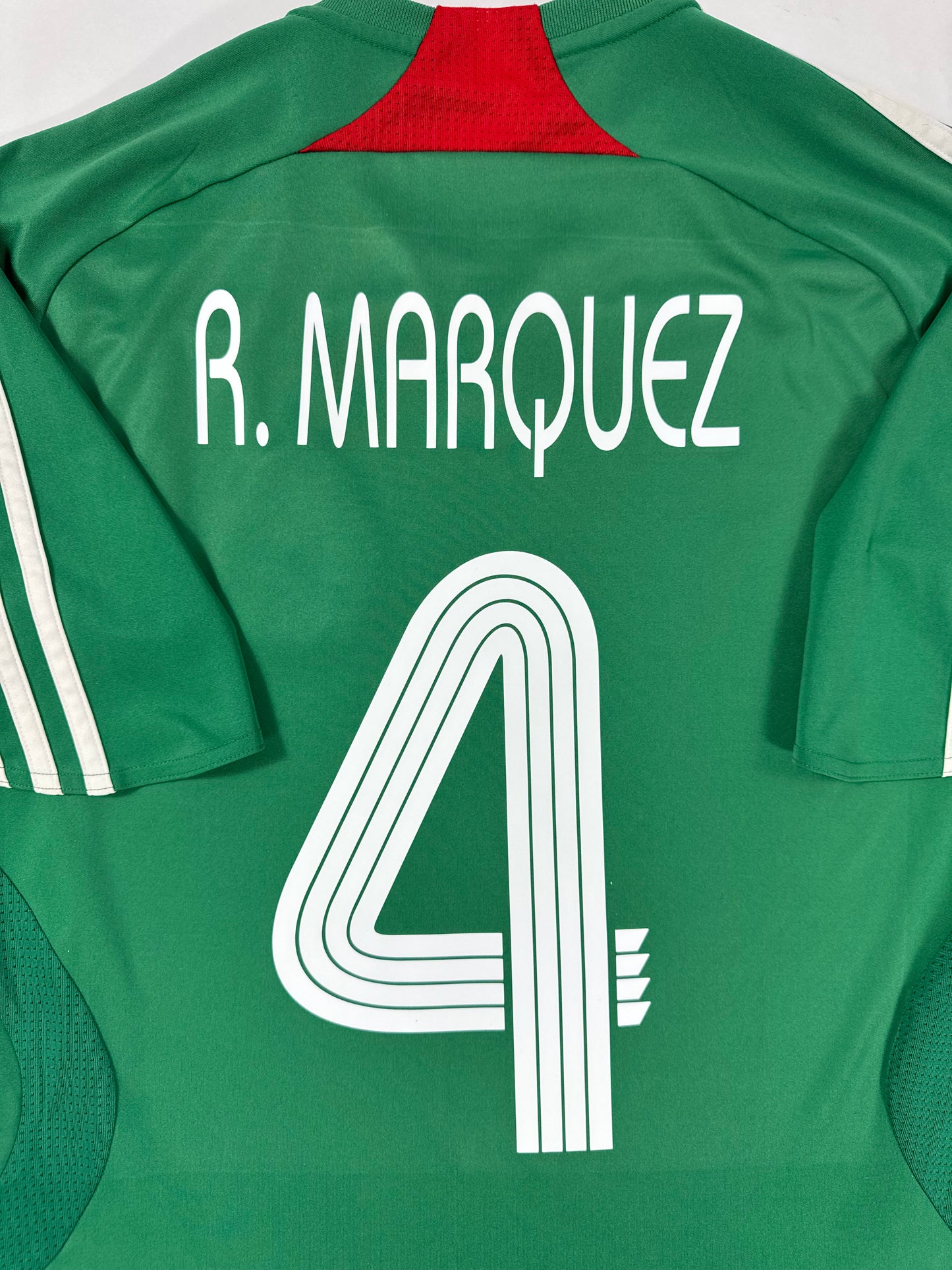 2007 ADIDAS Mexico Home Jersey RAFA MARQUEZ 4-(S)