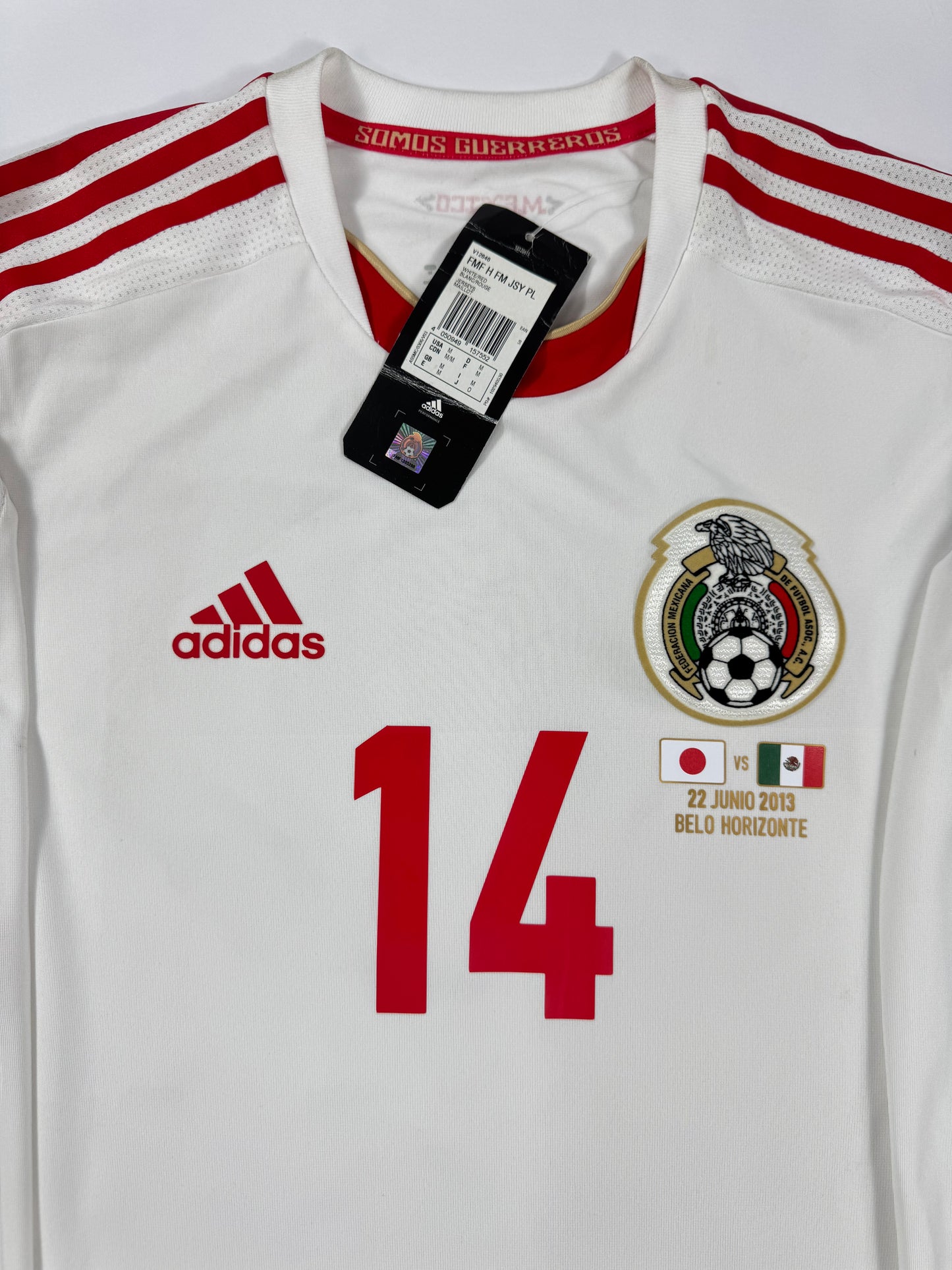2013 ADIDAS FORMOTION Mexico Away Jersey PLAYER VERSION LONG SLEEVE-JAVIER HERNANDEZ 14-(M)