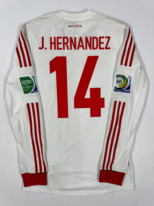 2013 ADIDAS FORMOTION Mexico Away Jersey PLAYER VERSION LONG SLEEVE-JAVIER HERNANDEZ 14-(M)