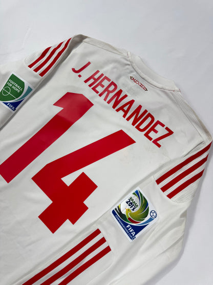 2013 ADIDAS FORMOTION Mexico Away Jersey PLAYER VERSION LONG SLEEVE-JAVIER HERNANDEZ 14-(M)