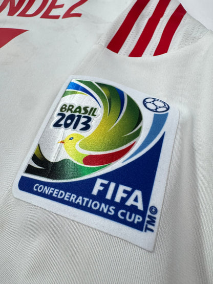 2013 ADIDAS FORMOTION Mexico Away Jersey PLAYER VERSION LONG SLEEVE-JAVIER HERNANDEZ 14-(M)