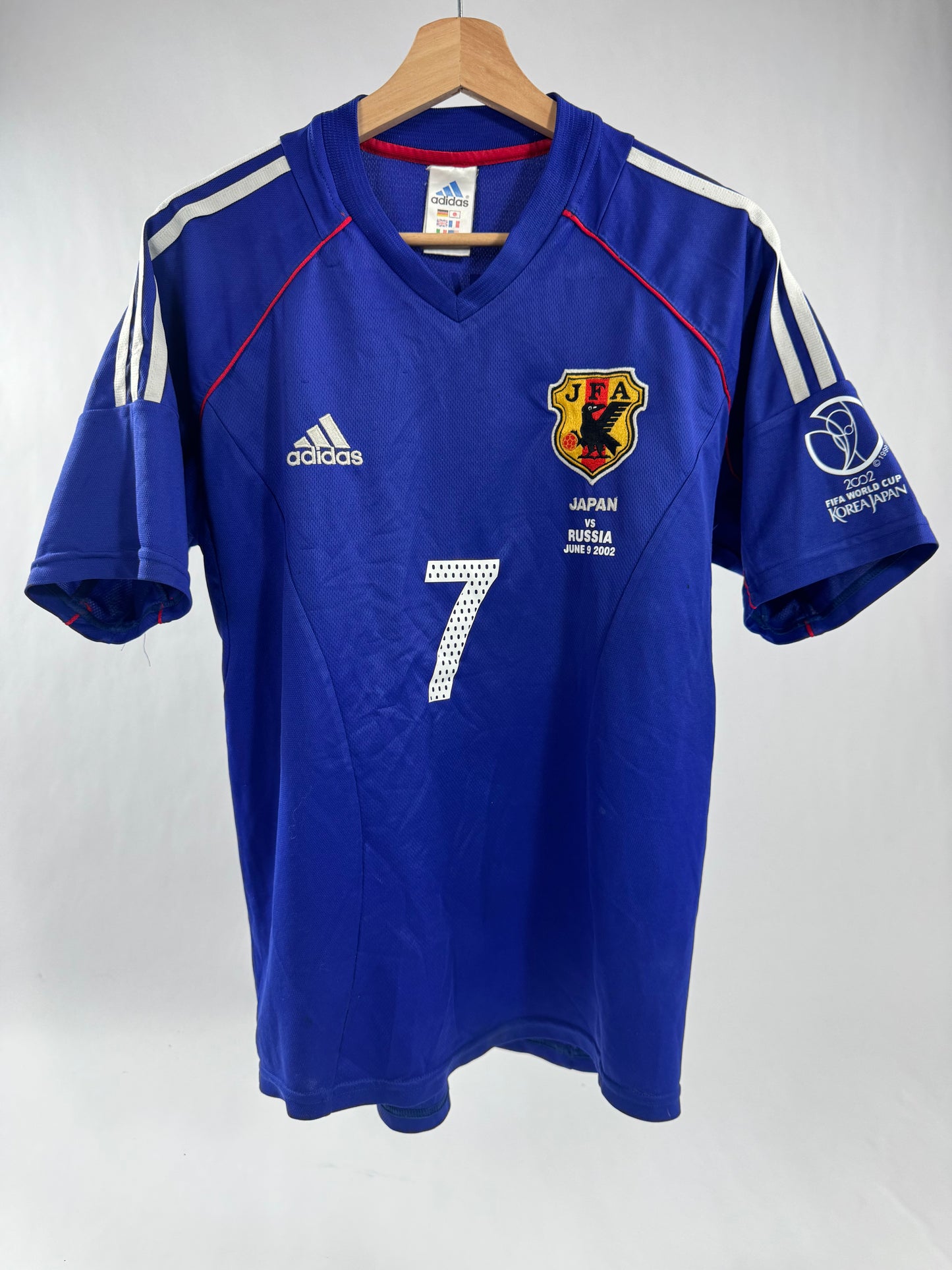 2002 ADIDAS Japan Home Jersey-NAKATA 7-(S)
