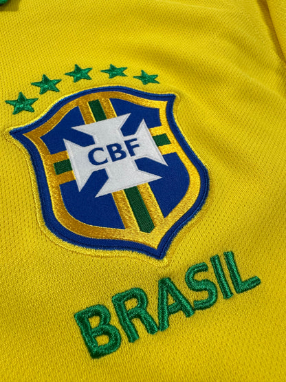 2019 NIKE Brazil Home Jersey-NEYMAR JR 10-(XL)