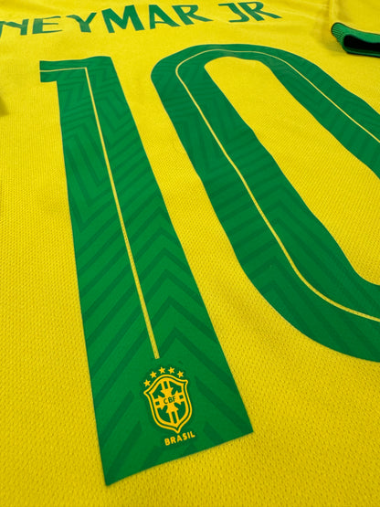 2019 NIKE Brazil Home Jersey-NEYMAR JR 10-(XL)