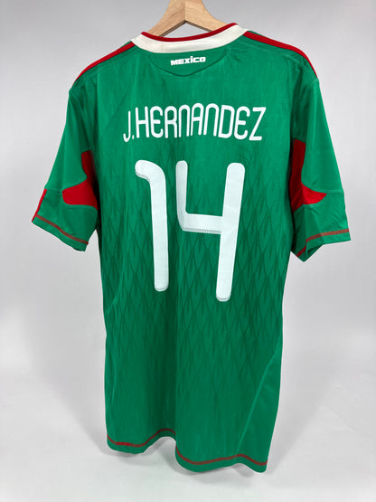 2010 ADIDAS MEXICO HOME JERSEY J.HERNANDEZ 14-(L)