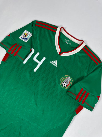 2010 ADIDAS MEXICO HOME JERSEY J.HERNANDEZ 14-(L)