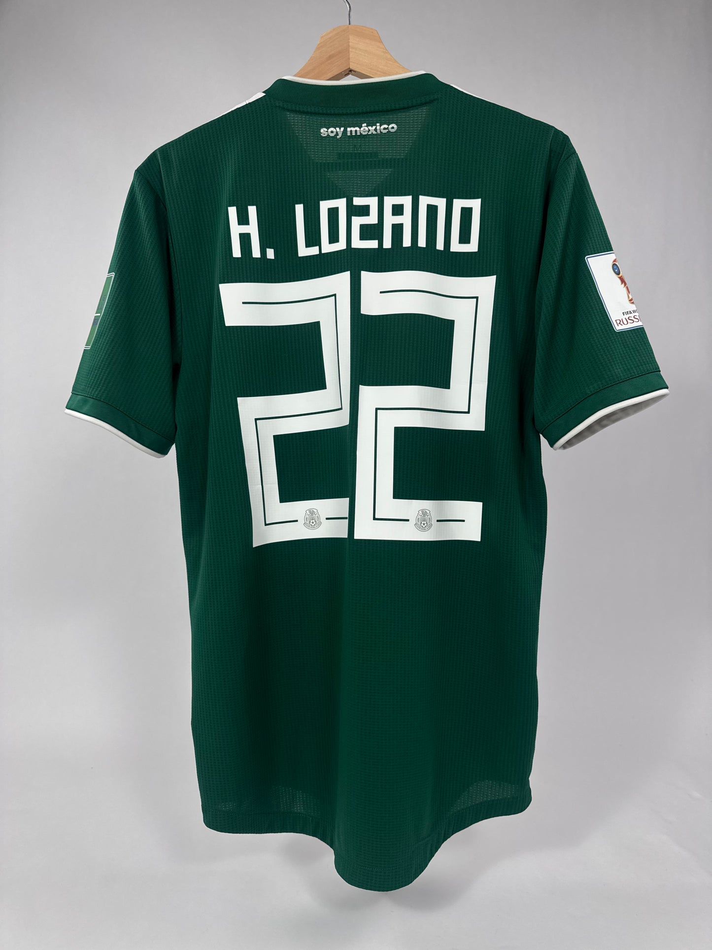 2018 ADIDAS MEXICO HOME JERSEY-LOZANO 22-(M)