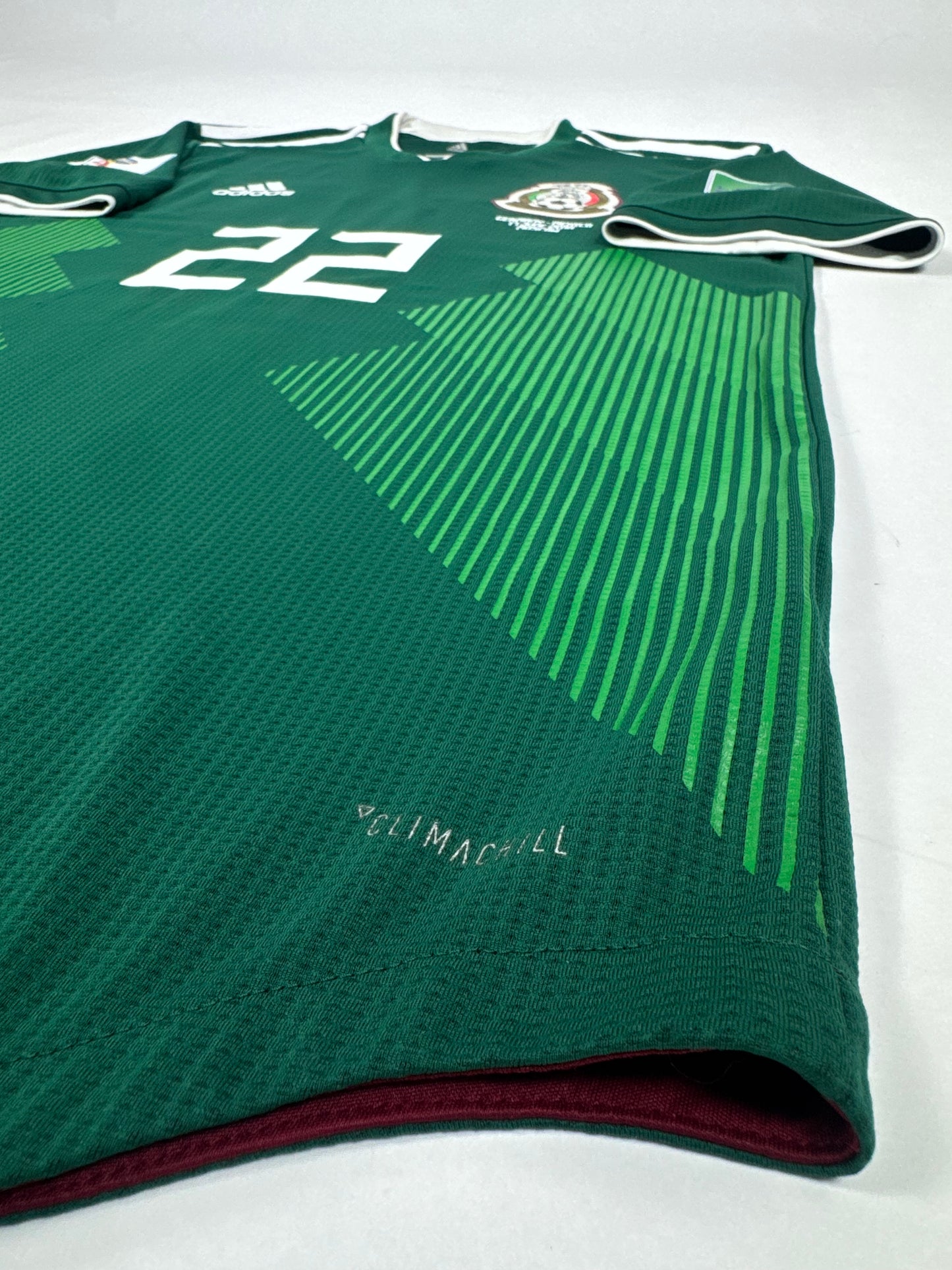 2018 ADIDAS MEXICO HOME JERSEY-LOZANO 22-(M)