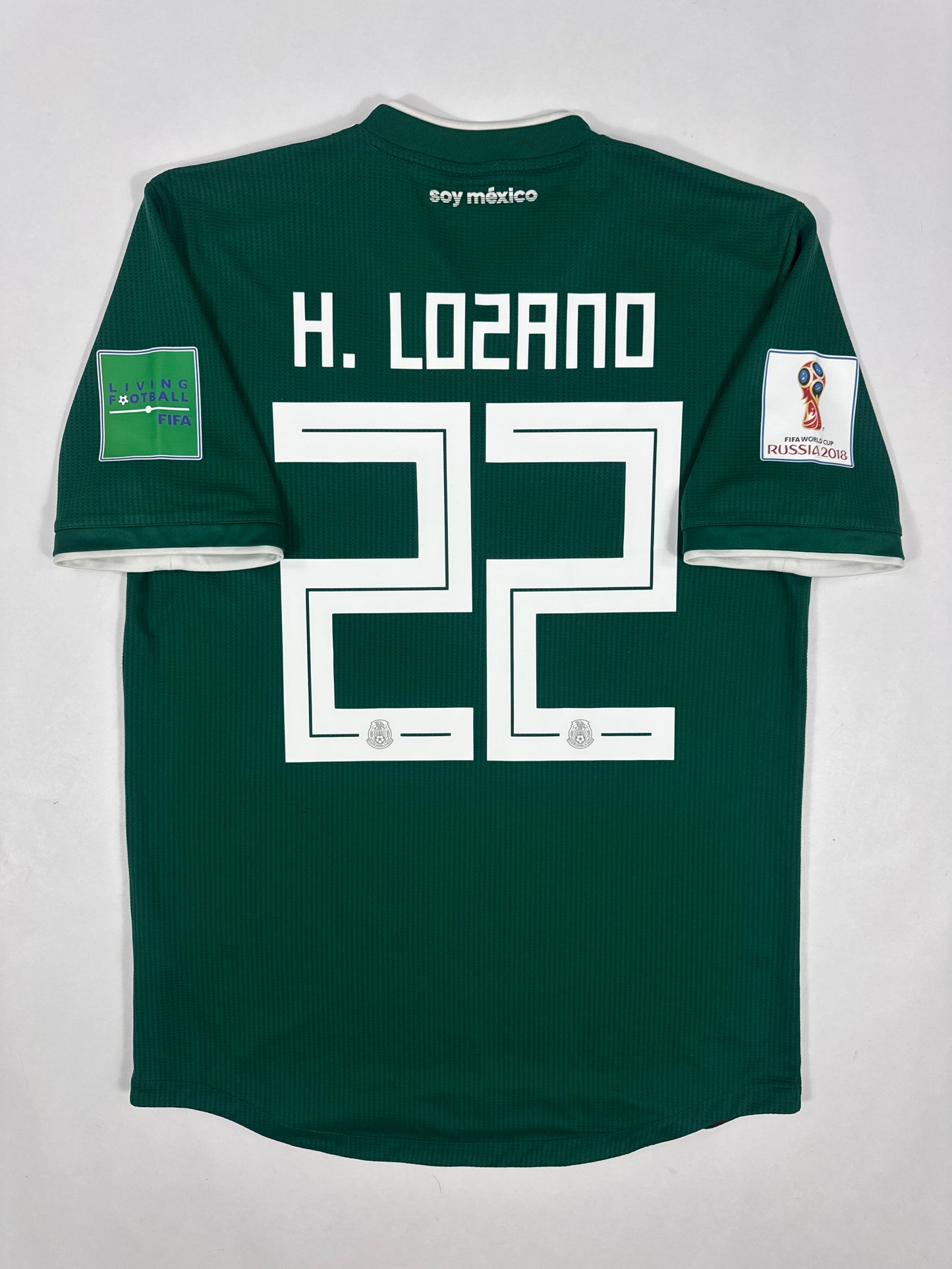 2018 ADIDAS MEXICO HOME JERSEY-LOZANO 22-(M)