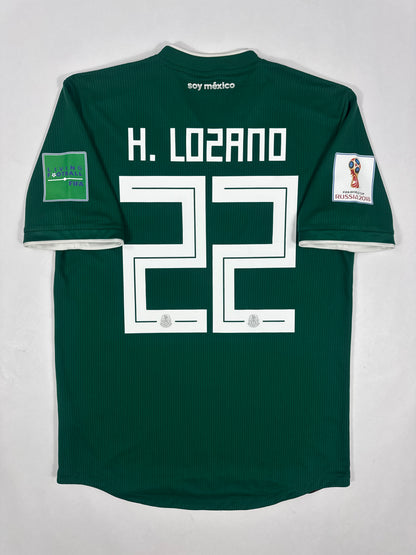 2018 ADIDAS MEXICO HOME JERSEY-LOZANO 22-(M)