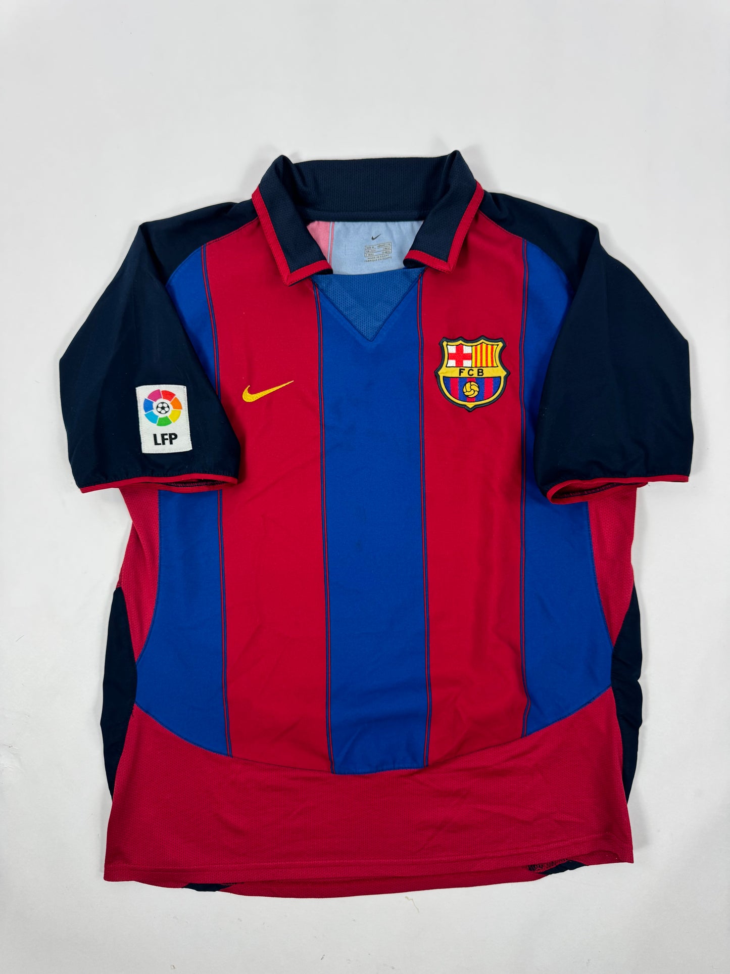2003/04 NIKE FC BARCELONA HOME KIT MARQUEZ 4-(M)