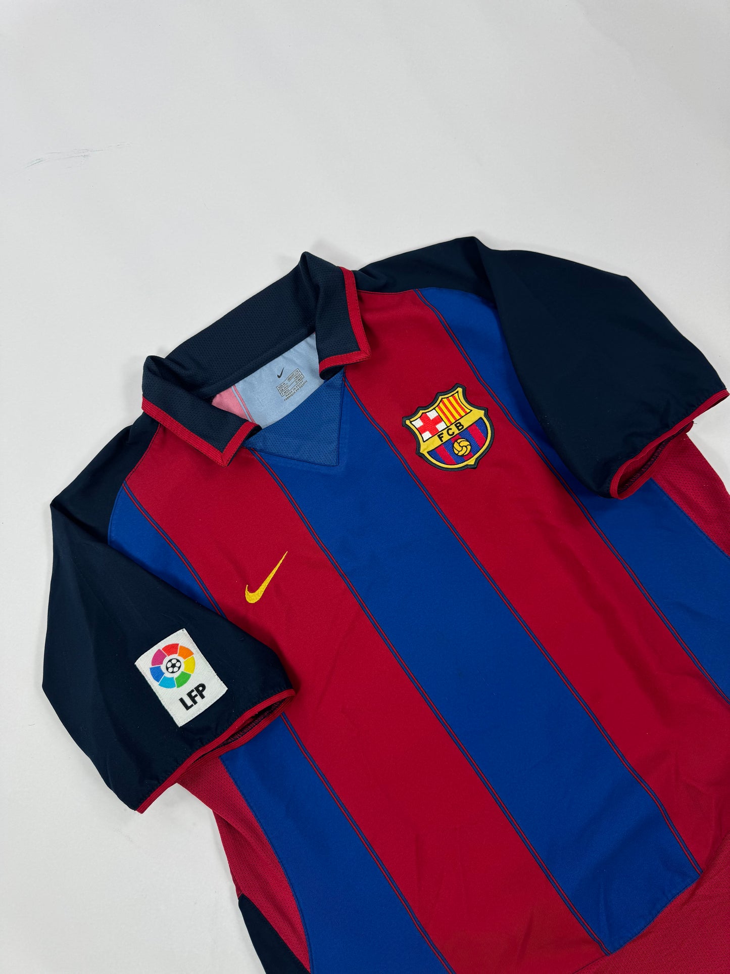 2003/04 NIKE FC BARCELONA HOME KIT MARQUEZ 4-(M)