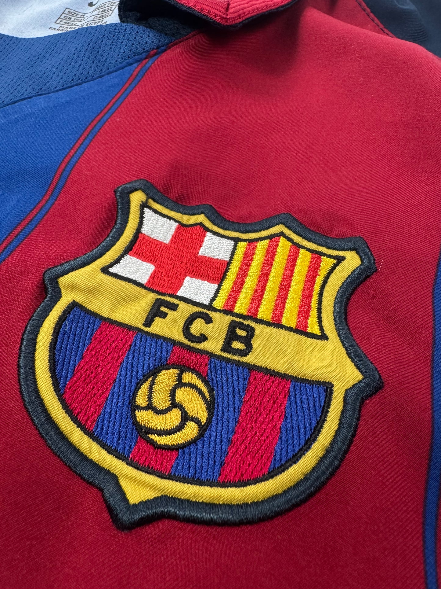 2003/04 NIKE FC BARCELONA HOME KIT MARQUEZ 4-(M)