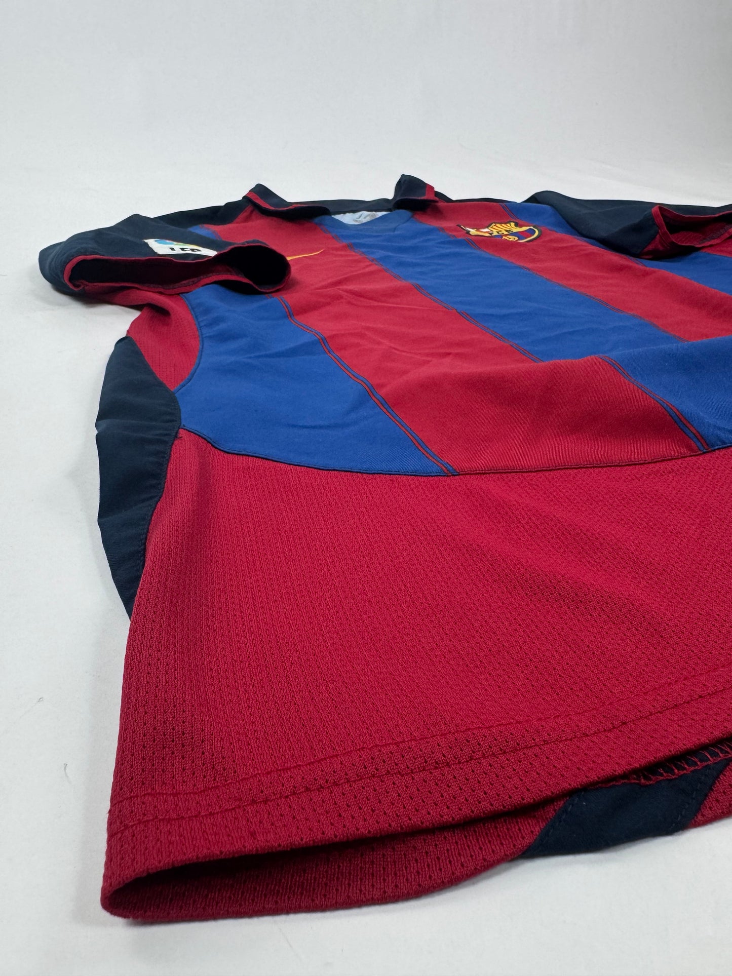 2003/04 NIKE FC BARCELONA HOME KIT MARQUEZ 4-(M)