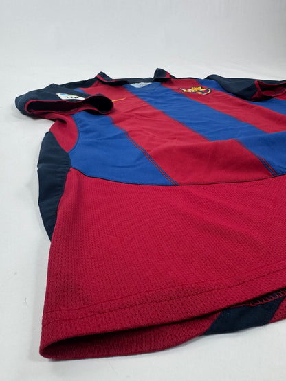 2003/04 NIKE FC BARCELONA HOME KIT MARQUEZ 4-(M)