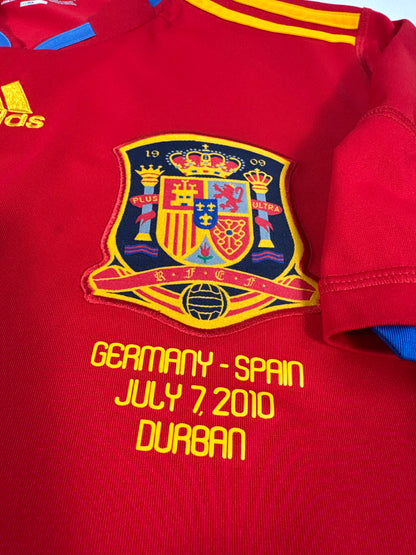 2010 ADIDAS SPAIN HOME JERSEY PUYOL5-(M)