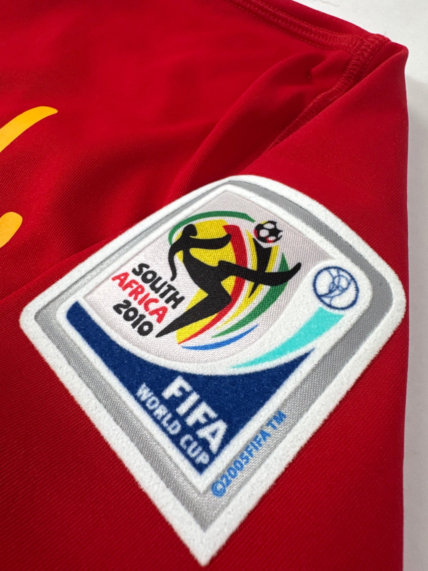 2010 ADIDAS SPAIN HOME JERSEY PUYOL5-(M)