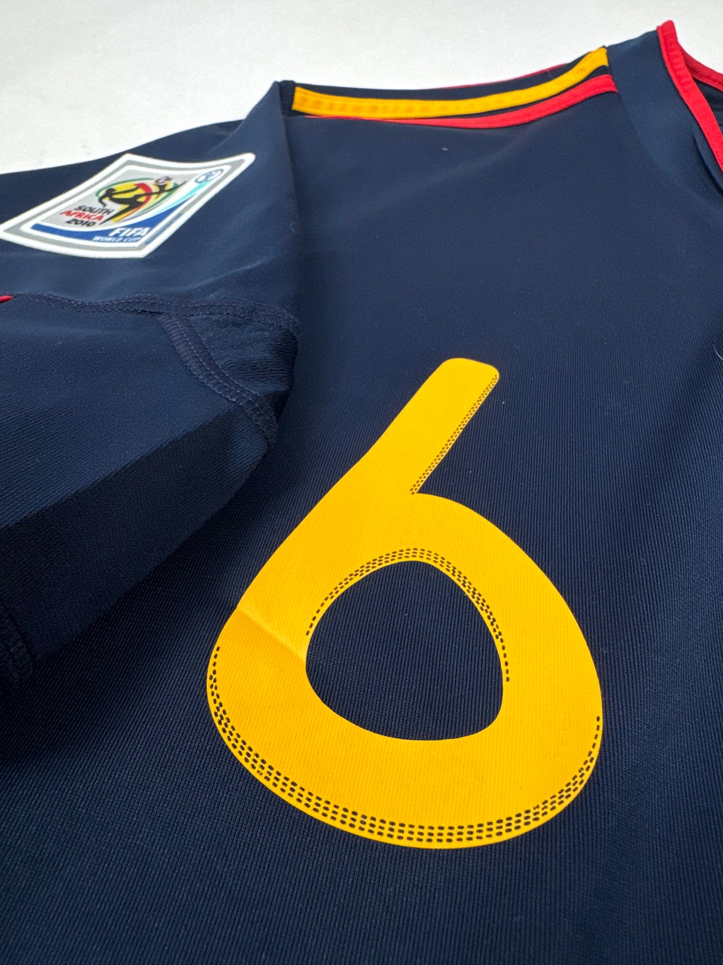 2010 ADIDAS SPAIN AWAY JERSEY INIESTA 6-(L)