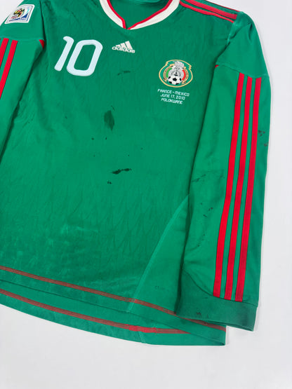 2010 ADIDAS MEXICO HOME JERSEY CUAUHTEMOC BLANCO 10-(XL)