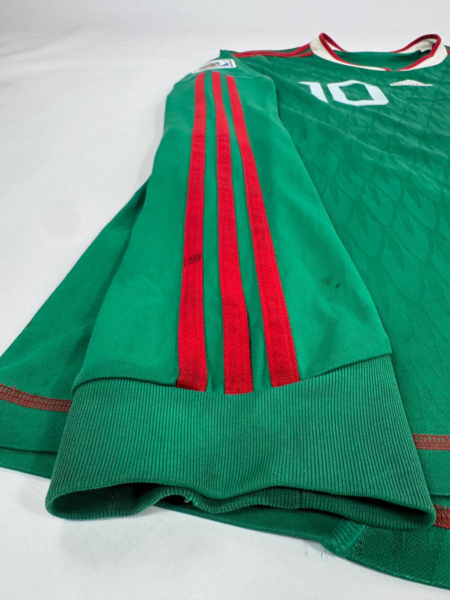 2010 ADIDAS MEXICO HOME JERSEY CUAUHTEMOC BLANCO 10-(XL)