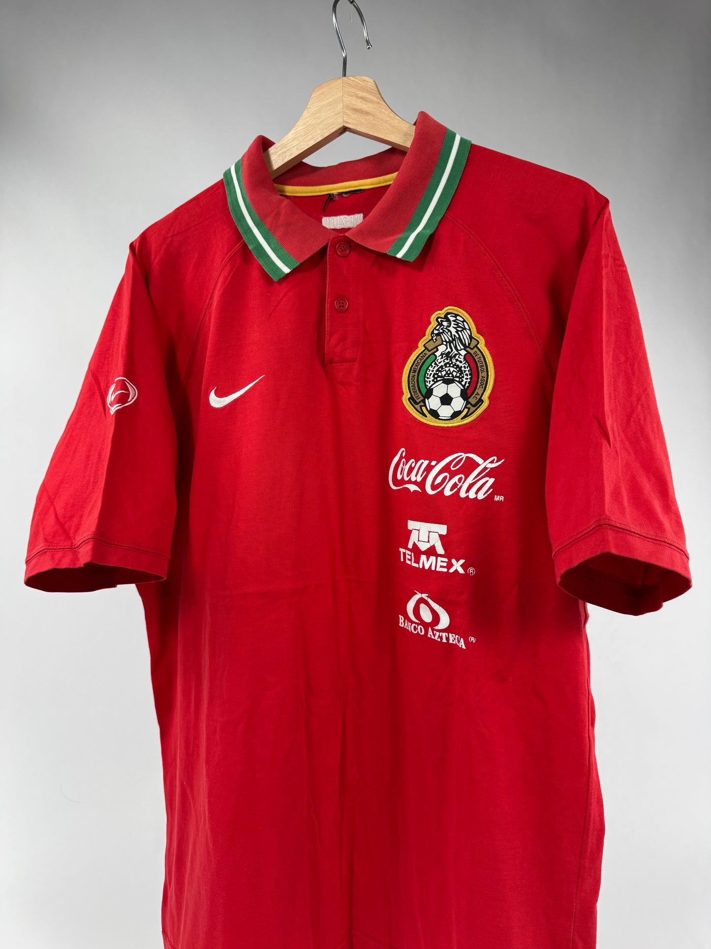 2006 NIKE MEXICO TRAVEL POLO UTILERIA (TEAM ISSUE)-(L)