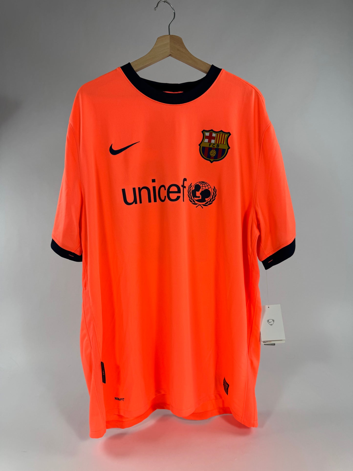 2009/10 NIKE FC BARCELONA AWAY JERSEY MESSI 10 NEW WITH TAGS-(2XL)