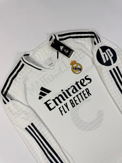 24/25 Real Madrid Authentic Player Home Jersey LS
