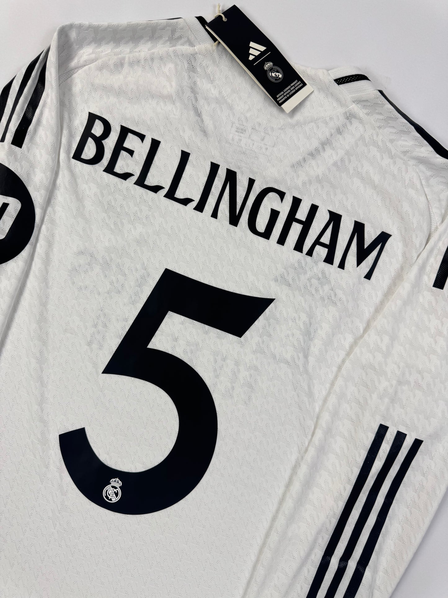 24/25 Real Madrid Authentic Player Home Jersey LS