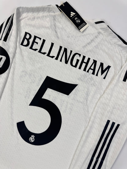 24/25 Real Madrid Authentic Player Home Jersey LS