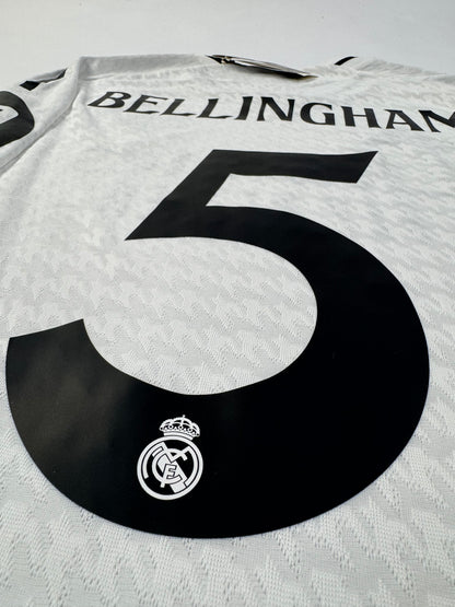 24/25 Real Madrid Authentic Player Home Jersey LS