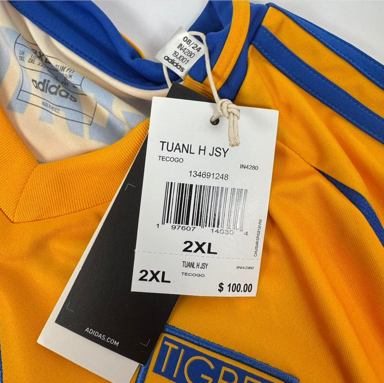 2024/25 Tigres Adidas Home Jersey