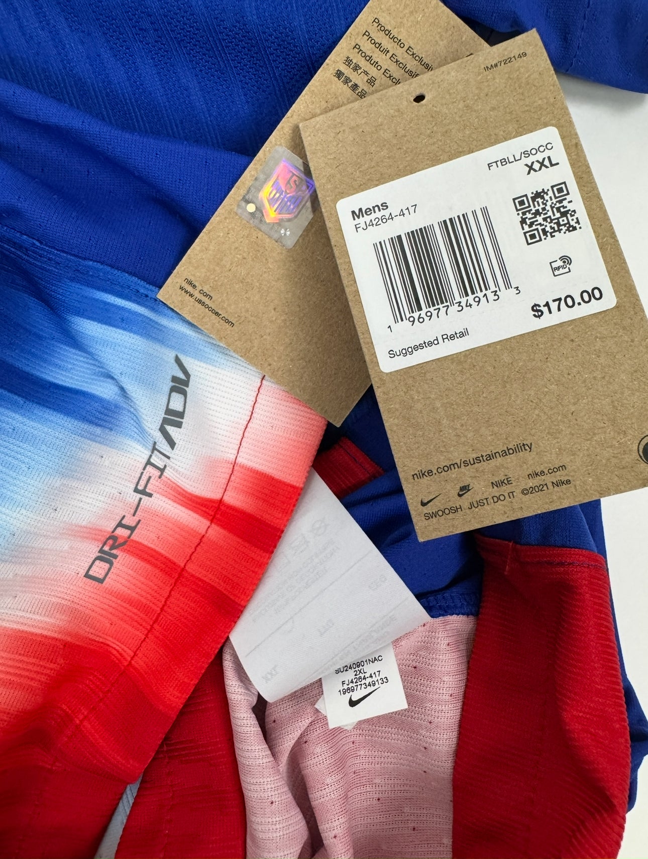 2024 USMNT Away Jersey (Player Version New With Tags)